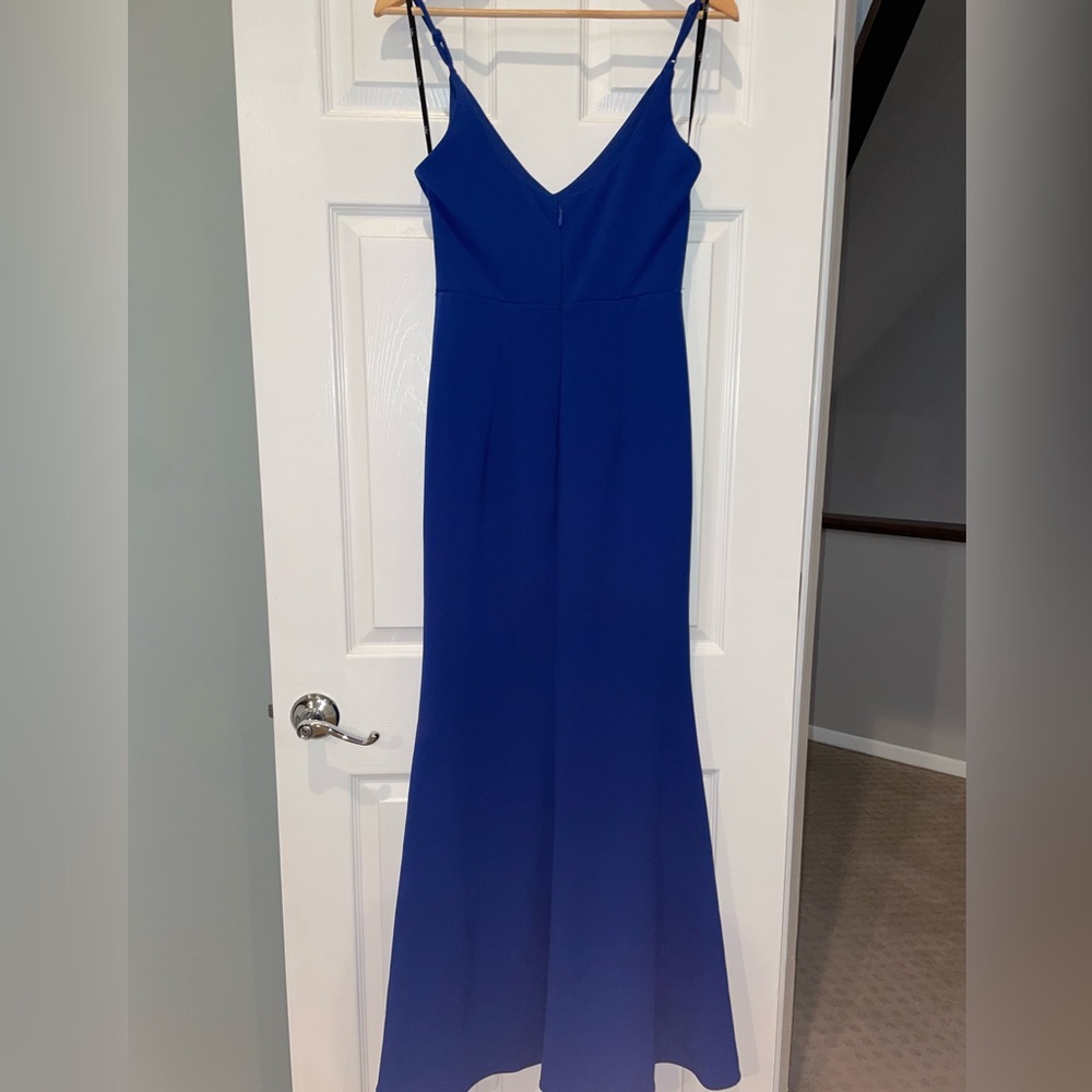 LULU’s blue gown adjustable straps- size 4